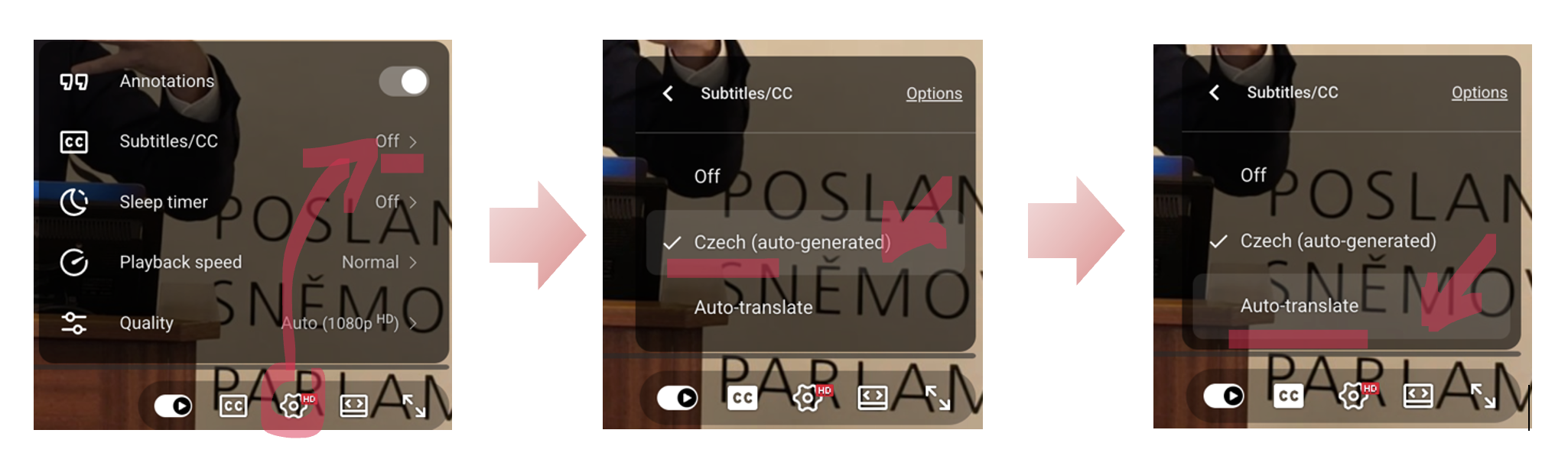YouTube Subtitles Auto-Translation